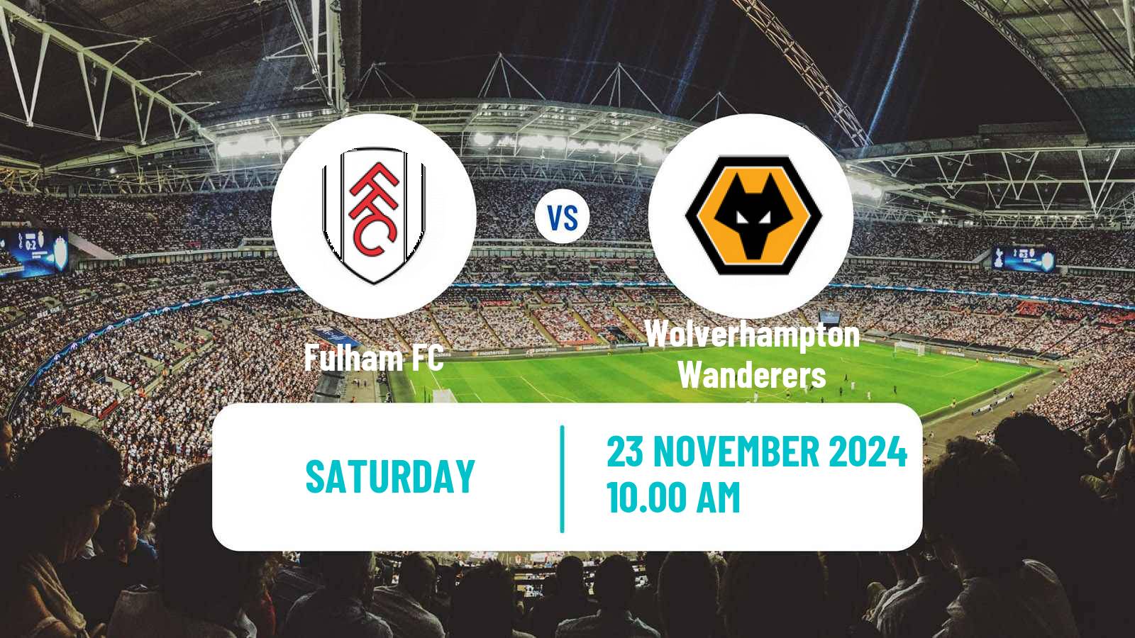 Soccer English Premier League Fulham - Wolverhampton Wanderers