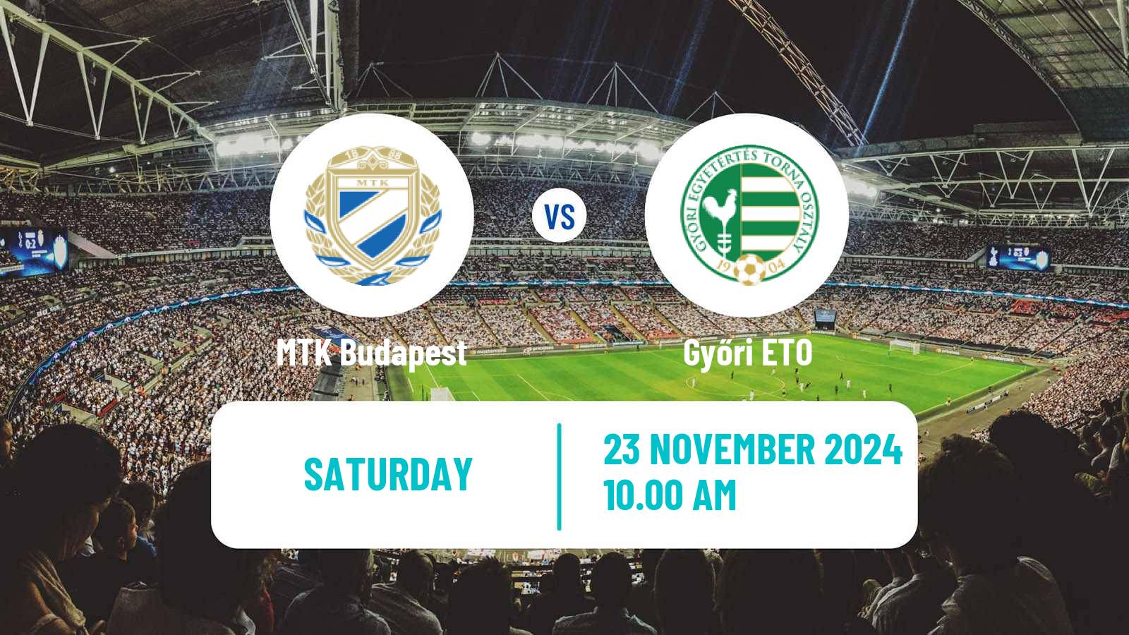 Soccer Hungarian NB I MTK Budapest - Győri ETO