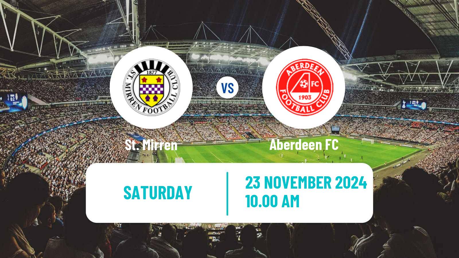 Soccer Scottish Premier League St. Mirren - Aberdeen