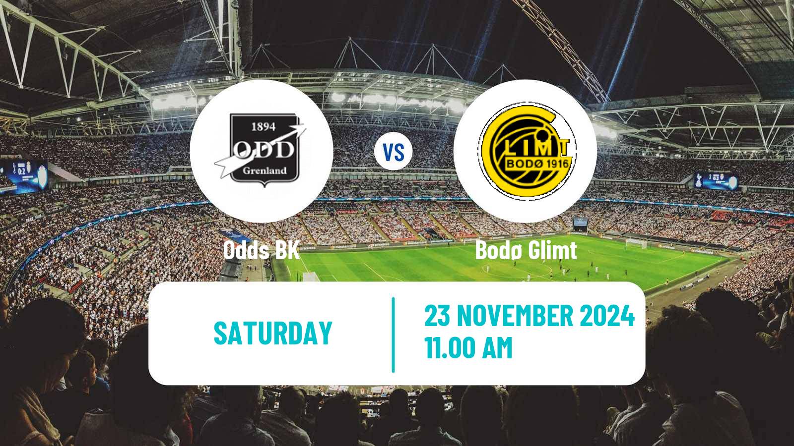 Soccer Norwegian Eliteserien Odd - Bodø Glimt