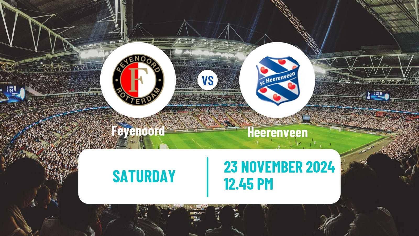 Soccer Dutch Eredivisie Feyenoord - Heerenveen