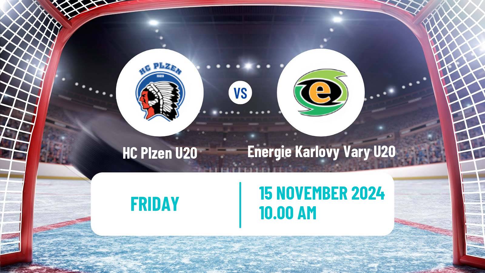 Hockey Czech ELJ Plzen U20 - Energie Karlovy Vary U20