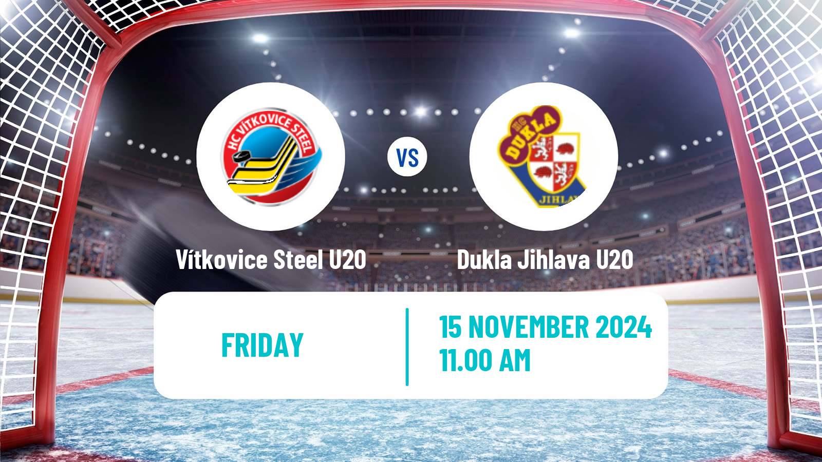 Hockey Czech ELJ Vítkovice Steel U20 - Dukla Jihlava U20