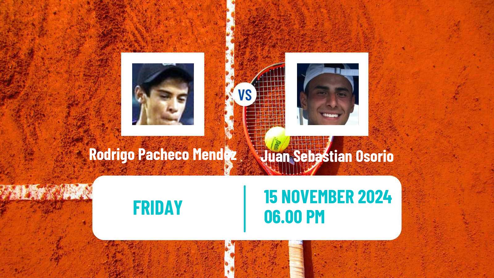 Tennis ITF M15 Morelia Men Rodrigo Pacheco Mendez - Juan Sebastian Osorio