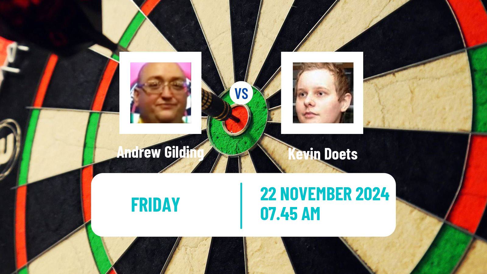 Darts Players Championship Finals Andrew Gilding - Kevin Doets