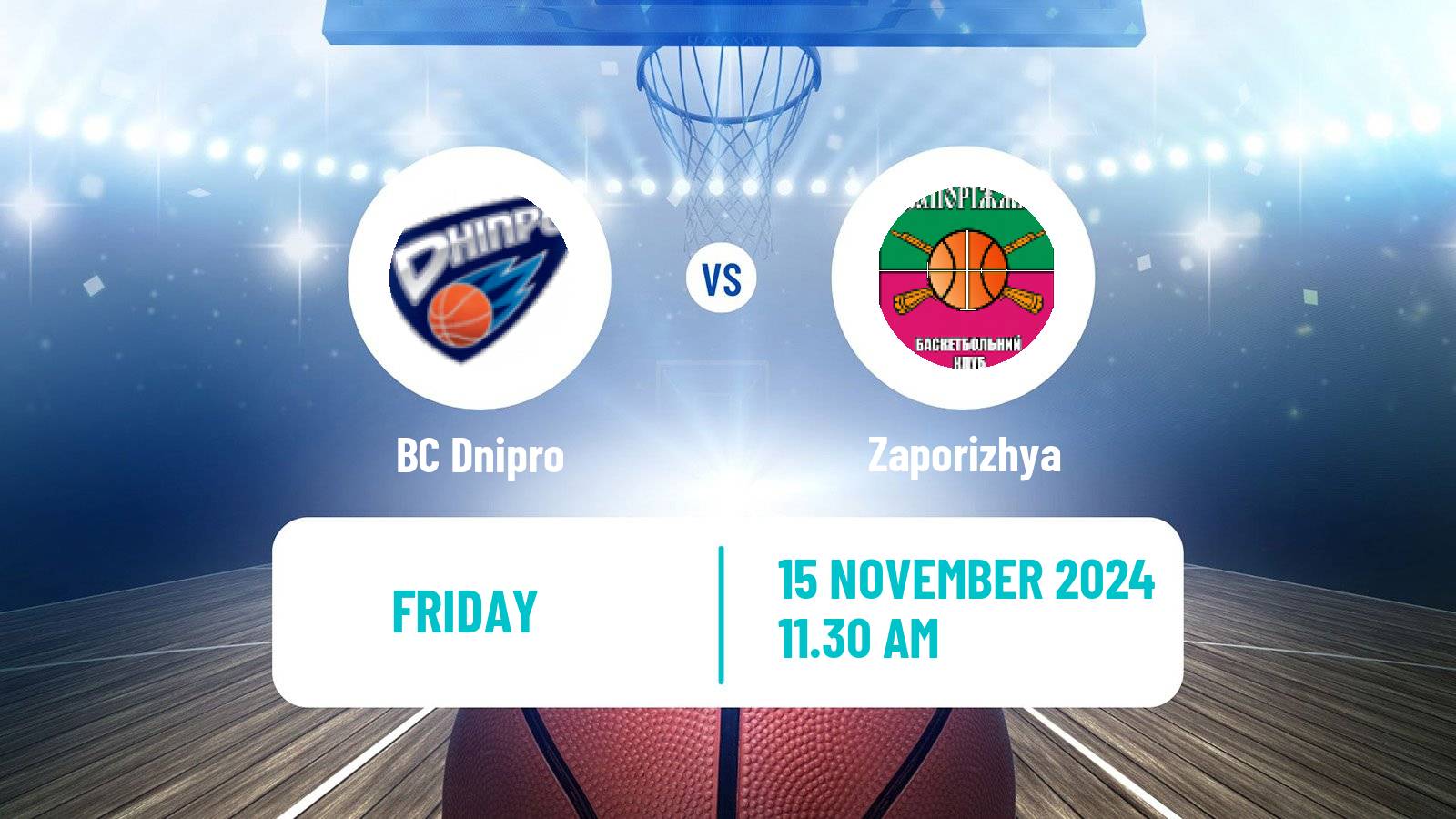 Basketball Ukrainian FBU Super League Dnipro - Zaporizhya