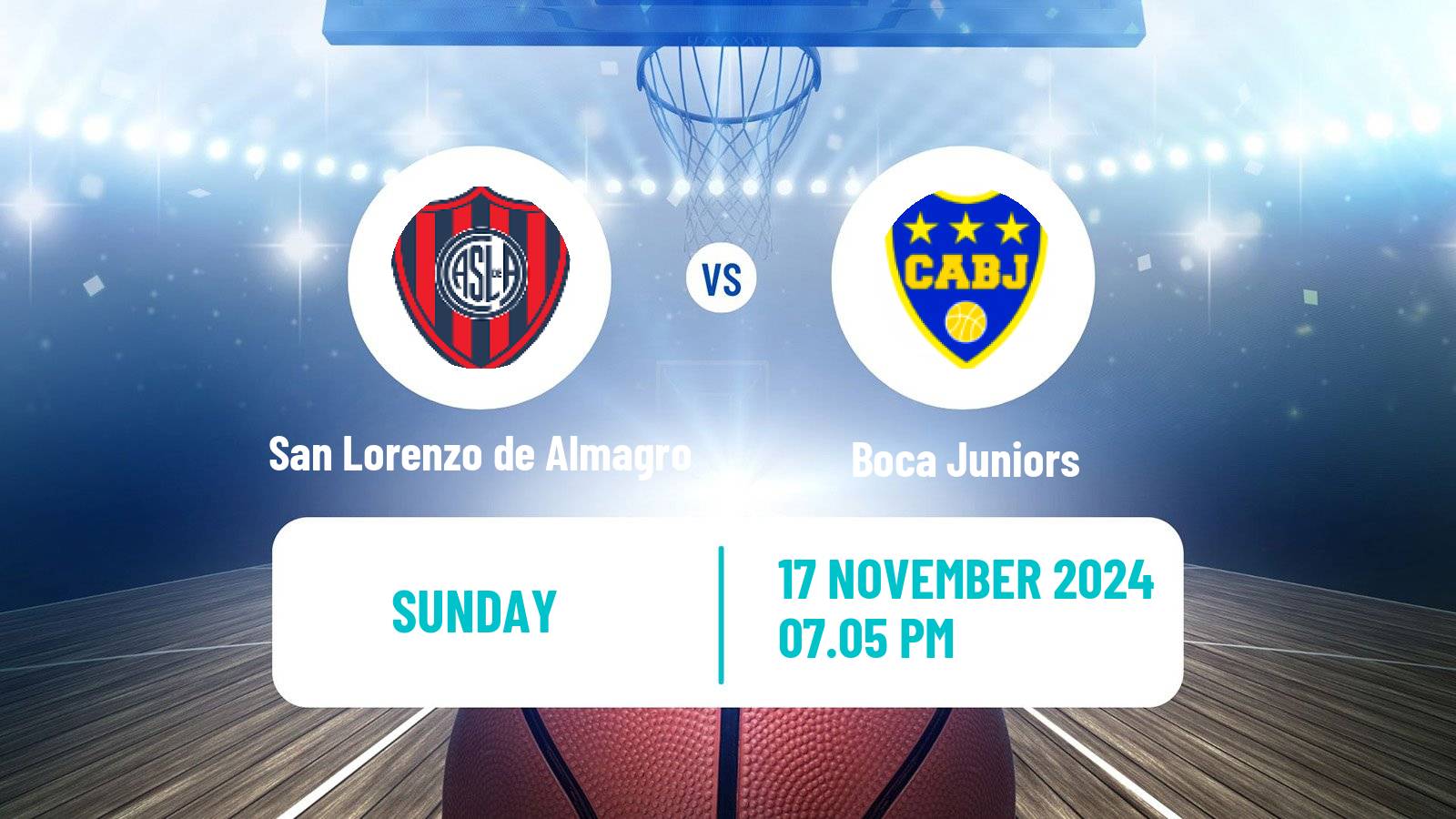 Basketball Argentinian LNB San Lorenzo de Almagro - Boca Juniors