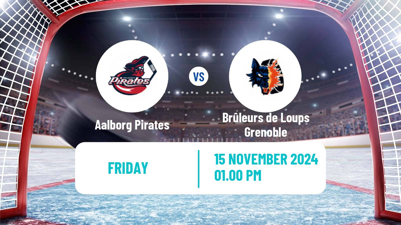 Hockey IIHF Continental Cup Aalborg Pirates - Brûleurs de Loups Grenoble