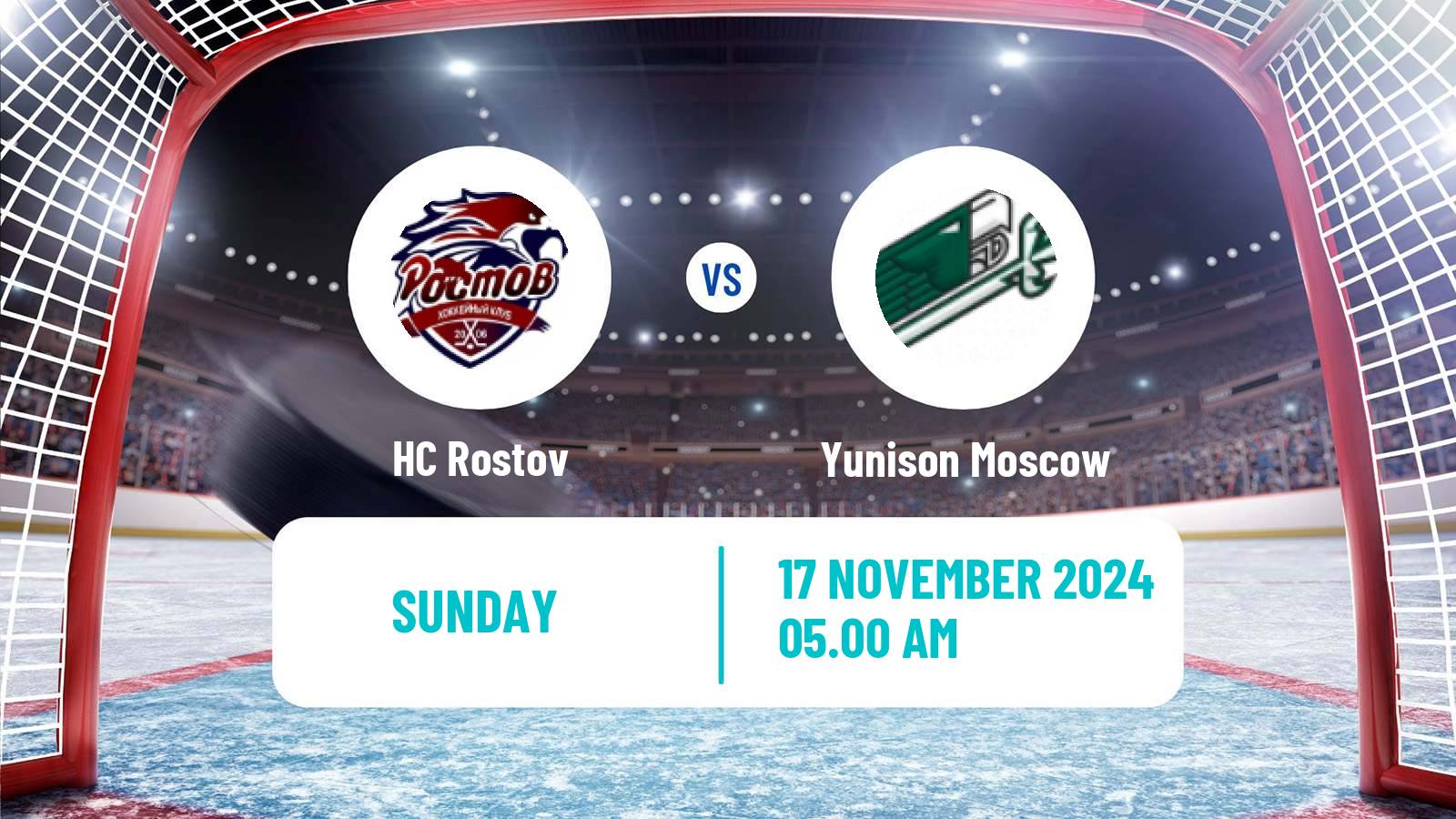 Hockey VHL Rostov - Yunison Moscow