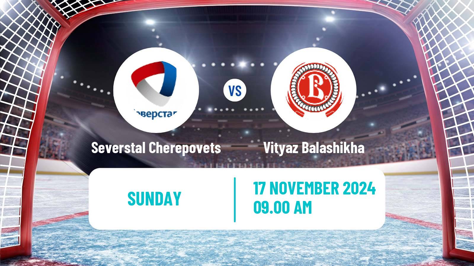 Hockey KHL Severstal Cherepovets - Vityaz Balashikha