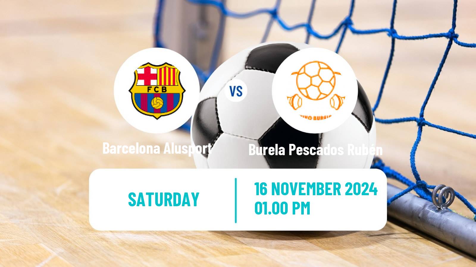 Futsal Spanish Primera Division Futsal Barcelona Alusport - Burela Pescados Rubén