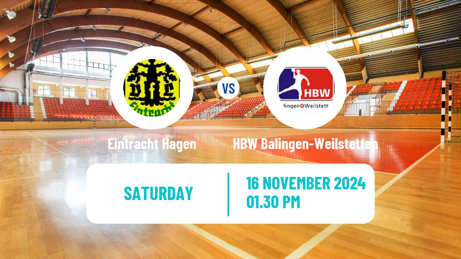 Handball German 2 Bundesliga Handball Eintracht Hagen - HBW Balingen-Weilstetten