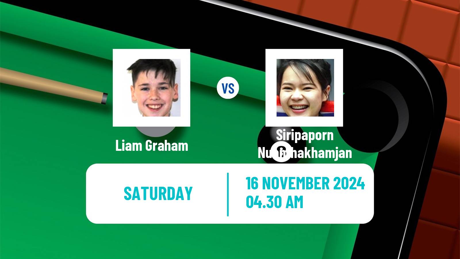 Snooker Uk Championship Liam Graham - Siripaporn Nuanthakhamjan