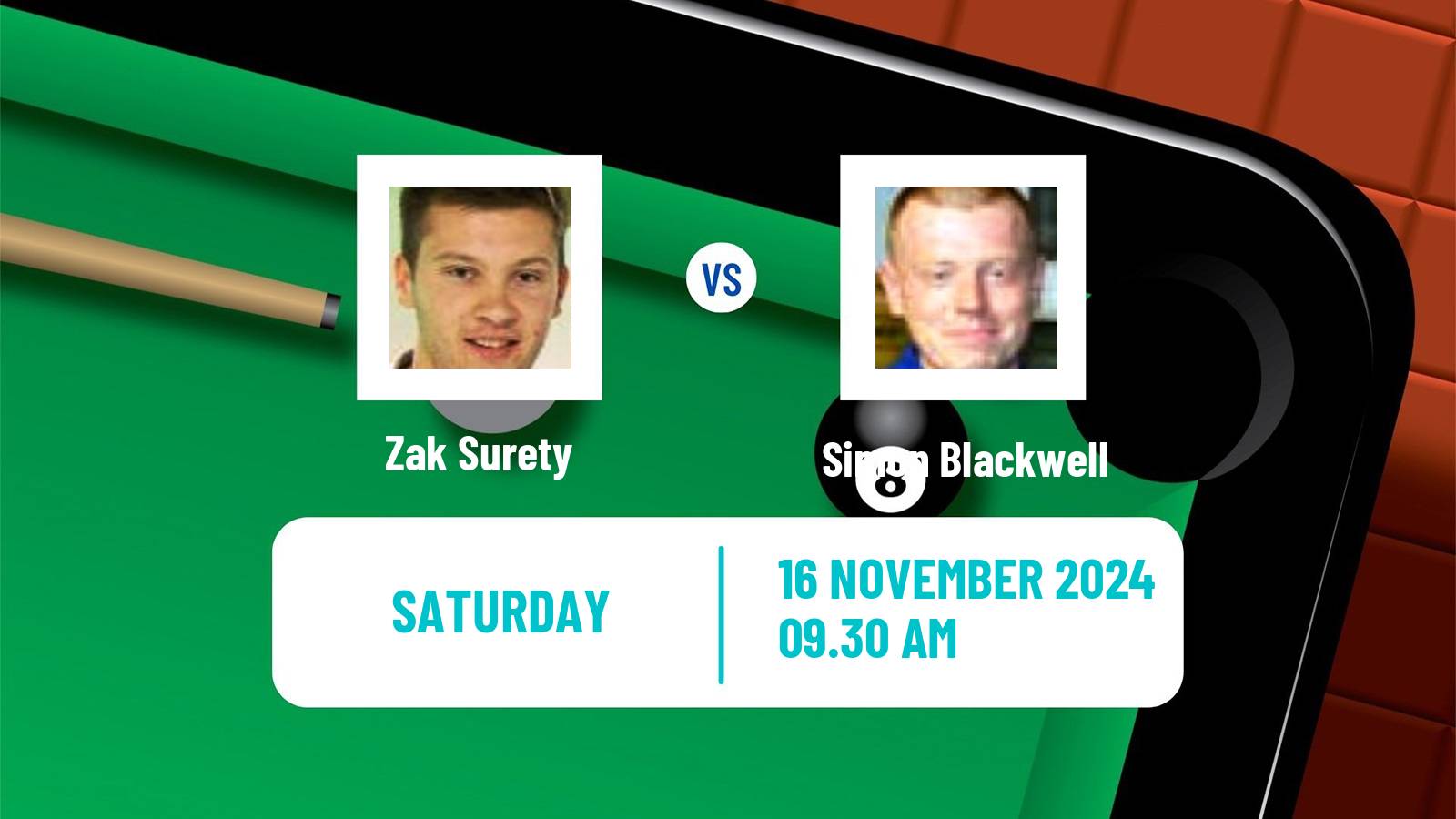 Snooker Uk Championship Zak Surety - Simon Blackwell