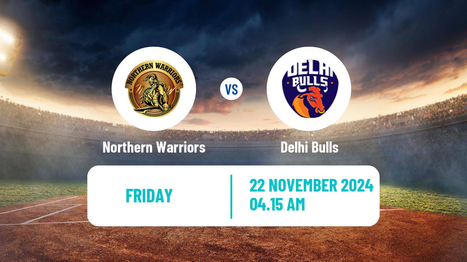 Cricket UAE T10 League Delhi Bulls - Northern Warriors