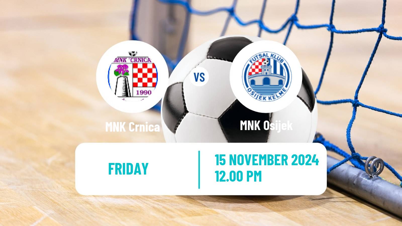 Futsal Croatian 1 HMNL Crnica - Osijek