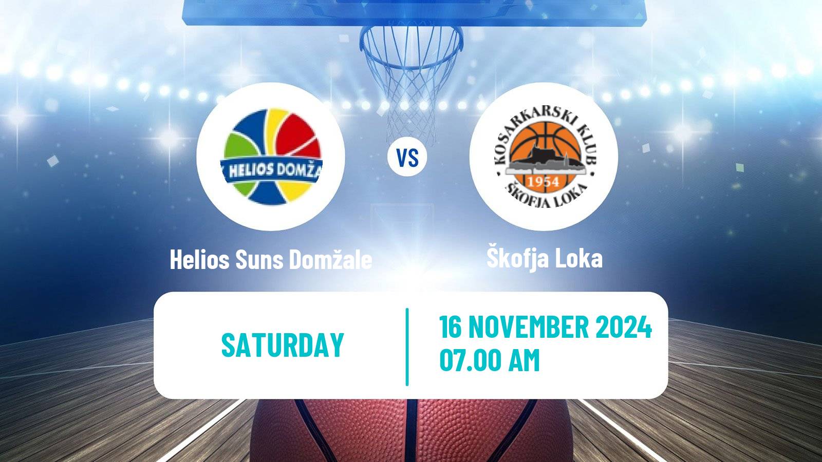 Basketball Slovenian Liga Basketball Helios Suns Domžale - Škofja Loka