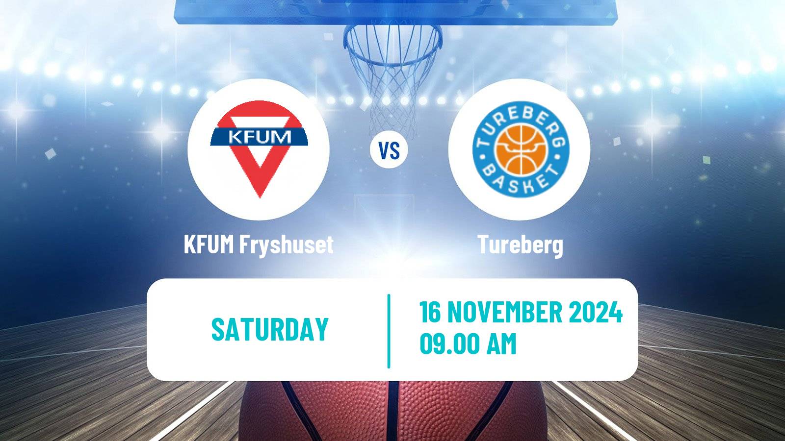 Basketball Swedish Superettan Basketball KFUM Fryshuset - Tureberg