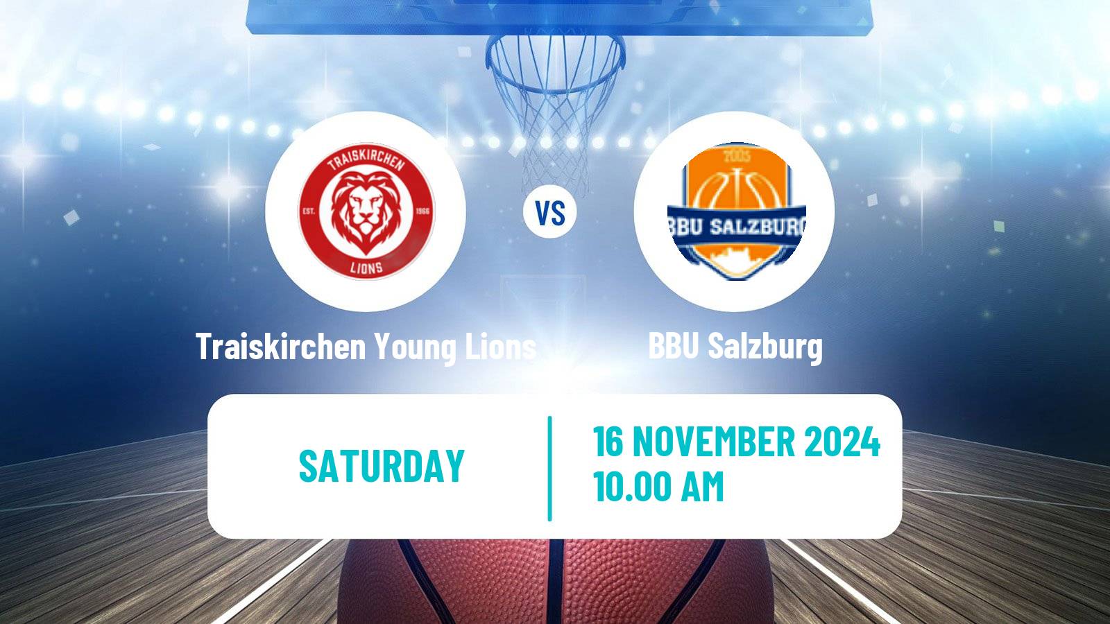 Basketball Austrian Zweite Liga Basketball Traiskirchen Young Lions - BBU Salzburg