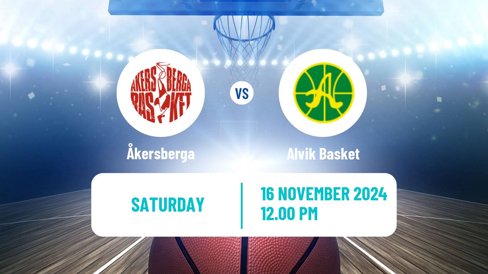 Basketball Swedish Superettan Basketball Åkersberga - Alvik