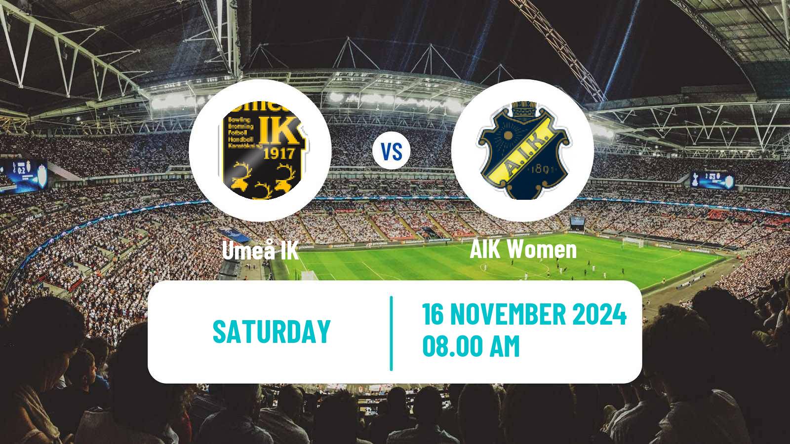 Soccer Swedish Allsvenskan Women Umeå - AIK