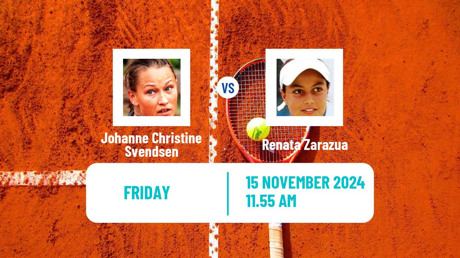 Tennis WTA Billie Jean King Cup World Group Johanne Christine Svendsen - Renata Zarazua