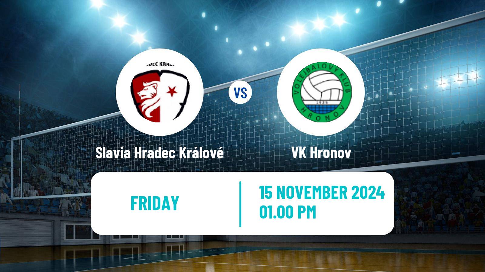 Volleyball Czech 1 Liga Volleyball Women Slavia Hradec Králové - Hronov