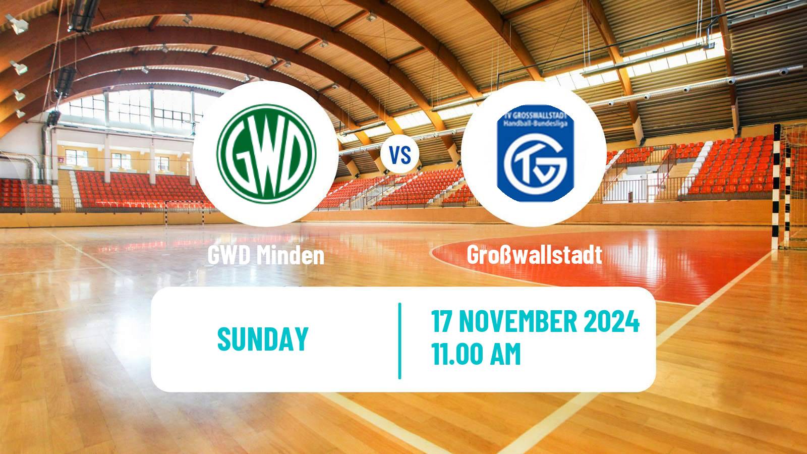 Handball German 2 Bundesliga Handball GWD Minden - Großwallstadt