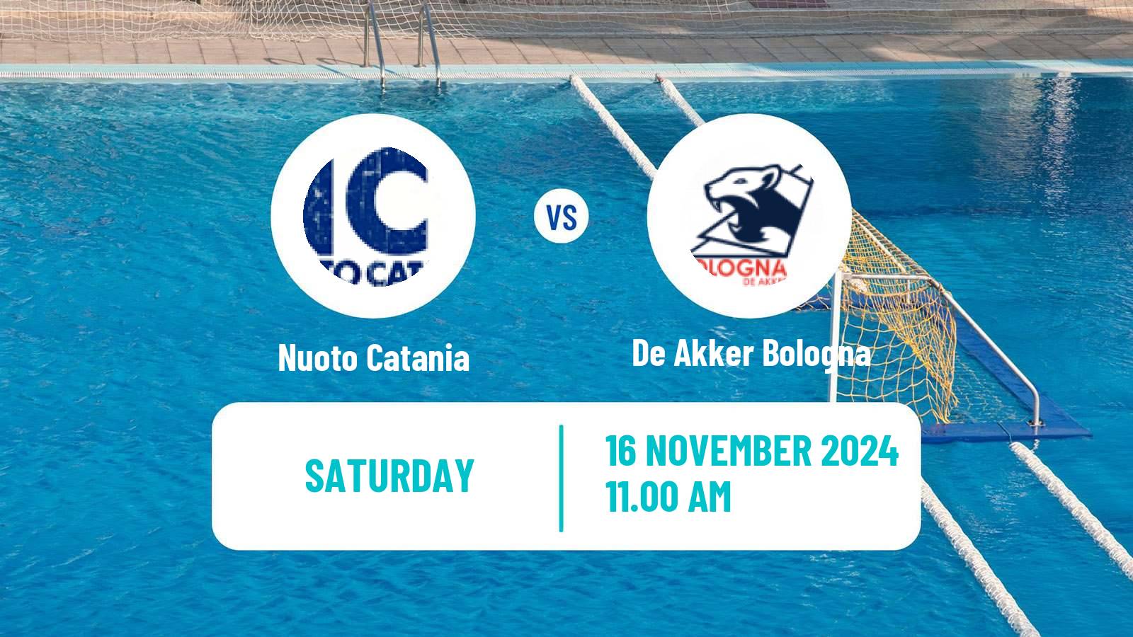 Water polo Italian A1 Water Polo Nuoto Catania - De Akker Bologna