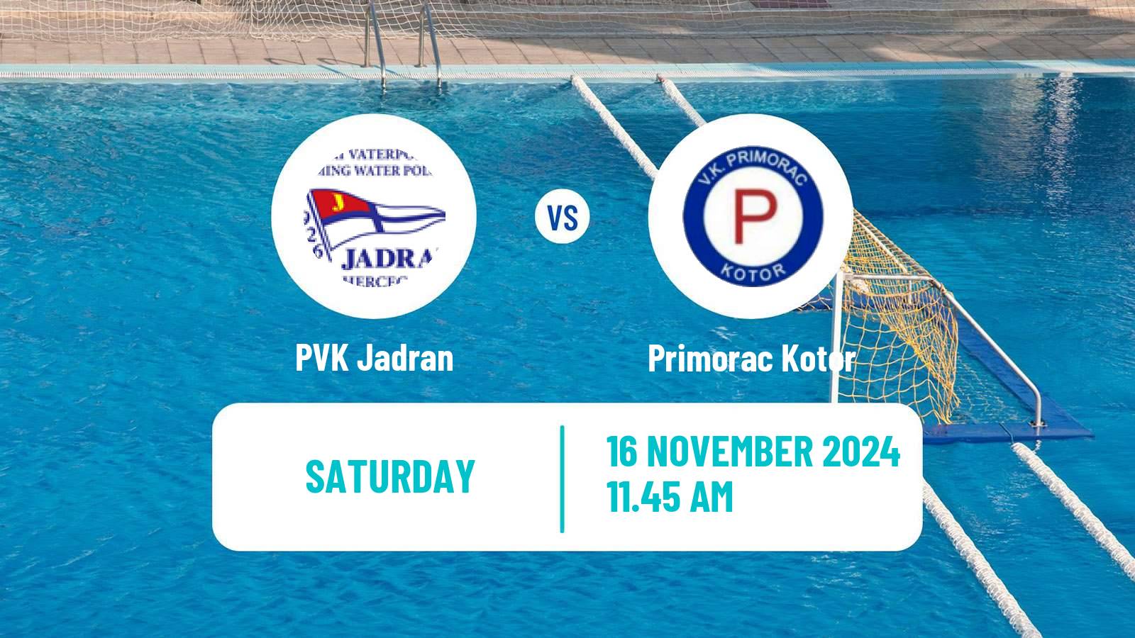 Water polo Serbian Super Liga Water Polo PVK Jadran - Primorac Kotor