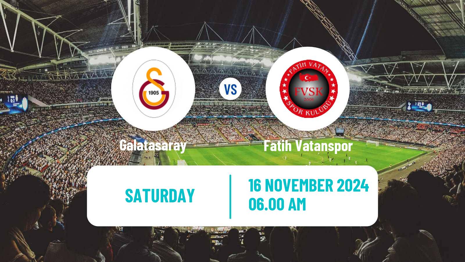 Soccer Turkish Super Lig Women Galatasaray - Fatih Vatanspor