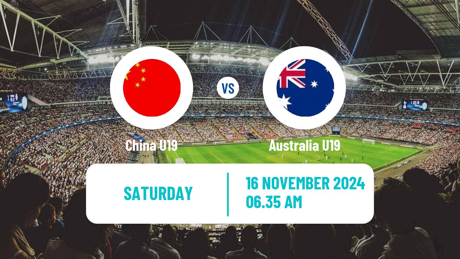 Soccer Friendly China U19 - Australia U19