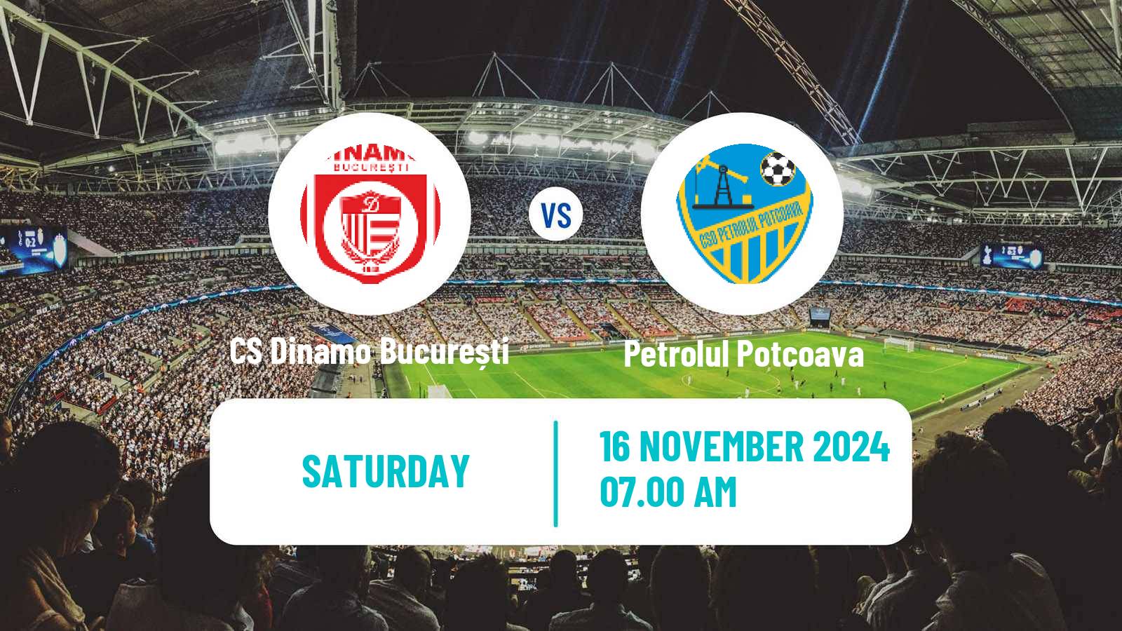 Soccer Romanian Liga 3 - Seria 4 CS Dinamo București - Petrolul Potcoava