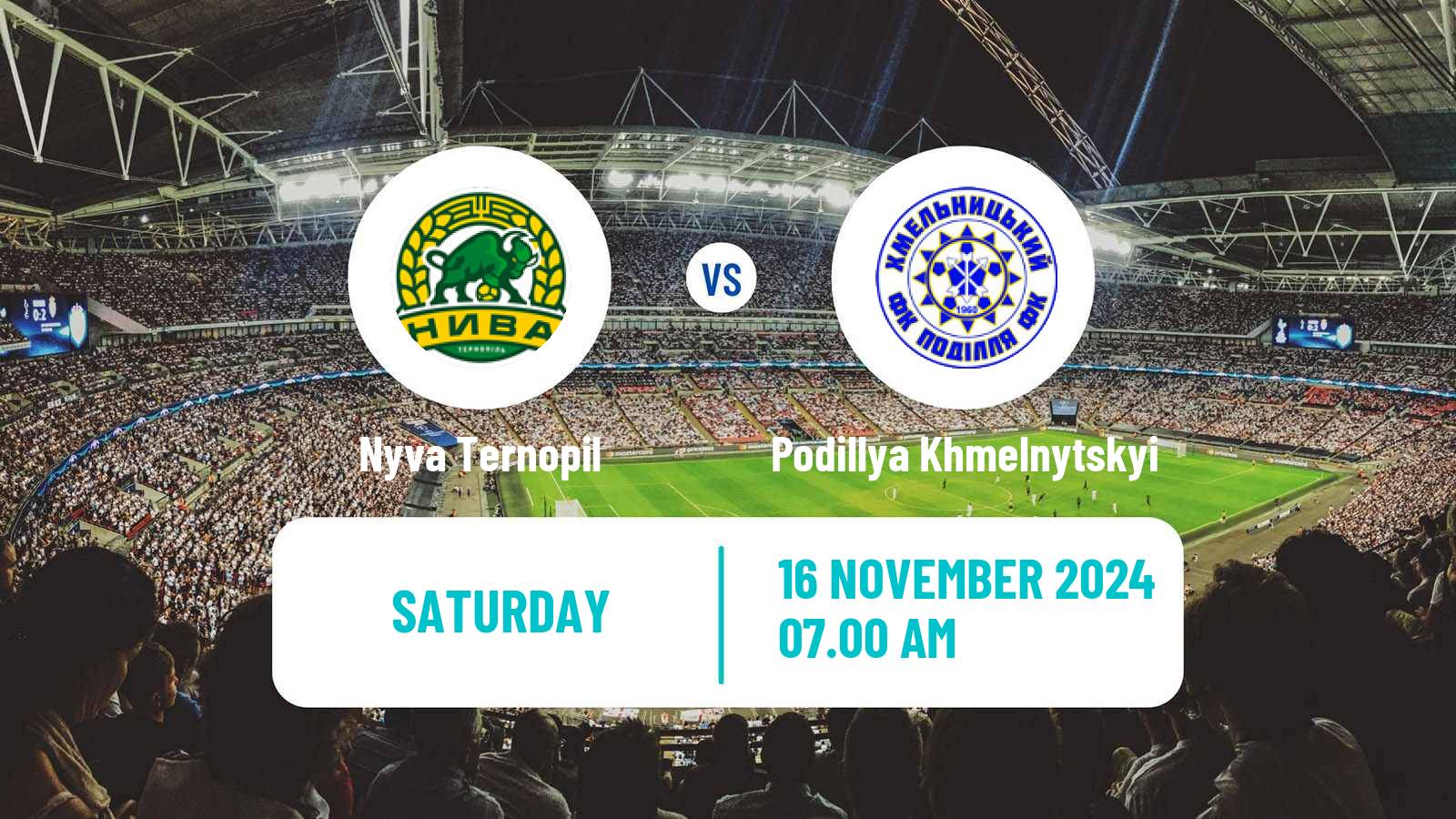 Soccer Ukrainian Persha Liga Nyva Ternopil - Podillya Khmelnytskyi