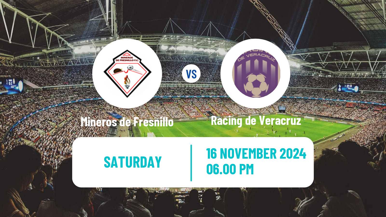 Soccer Mexican Liga Premier Serie A Mineros de Fresnillo - Racing de Veracruz