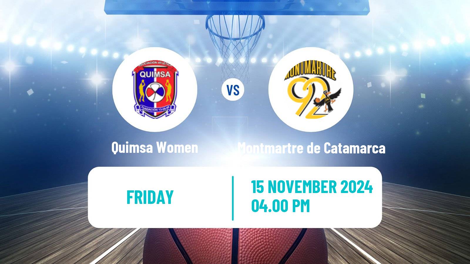 Basketball Argentinian Liga Femenina Basketball Quimsa - Montmartre de Catamarca