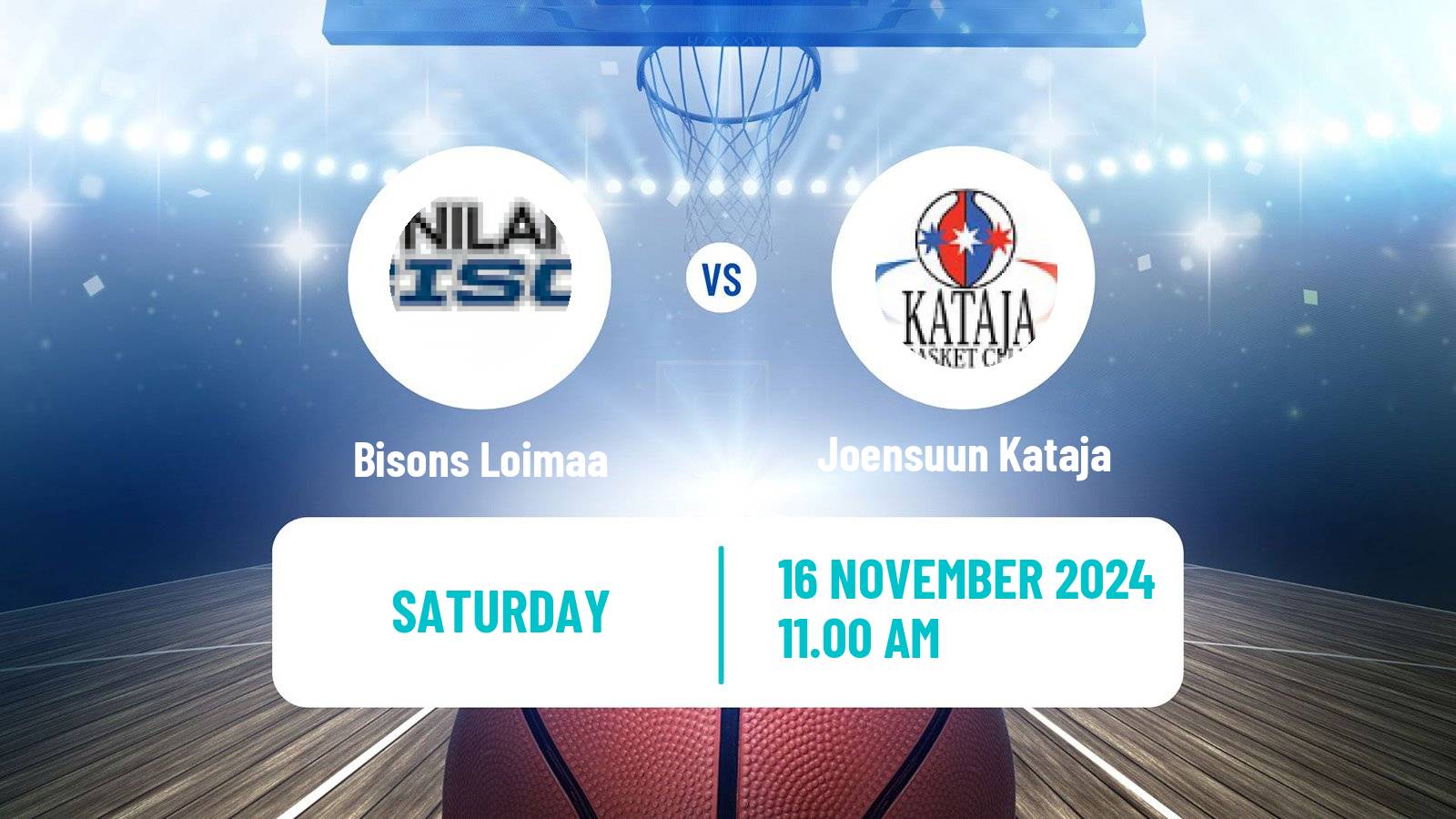 Basketball Finnish Korisliiga Bisons Loimaa - Joensuun Kataja