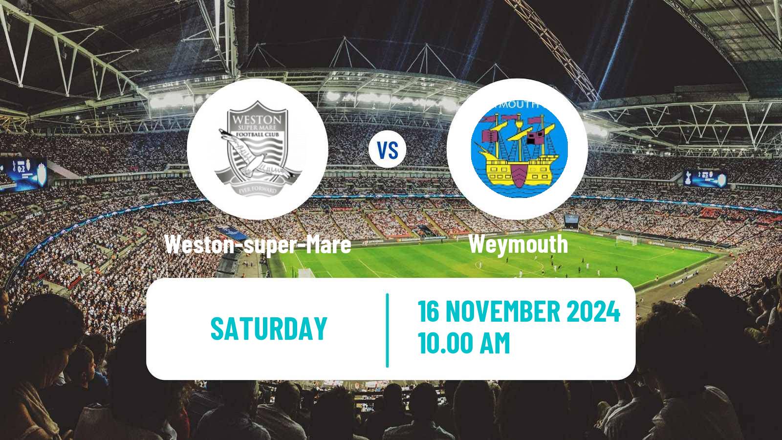 Soccer English FA Trophy Weston-super-Mare - Weymouth