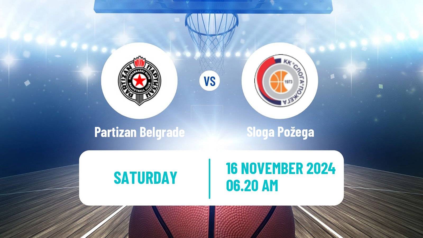 Basketball Serbian 1 ZLS Basketball Women Partizan Belgrade - Sloga Požega