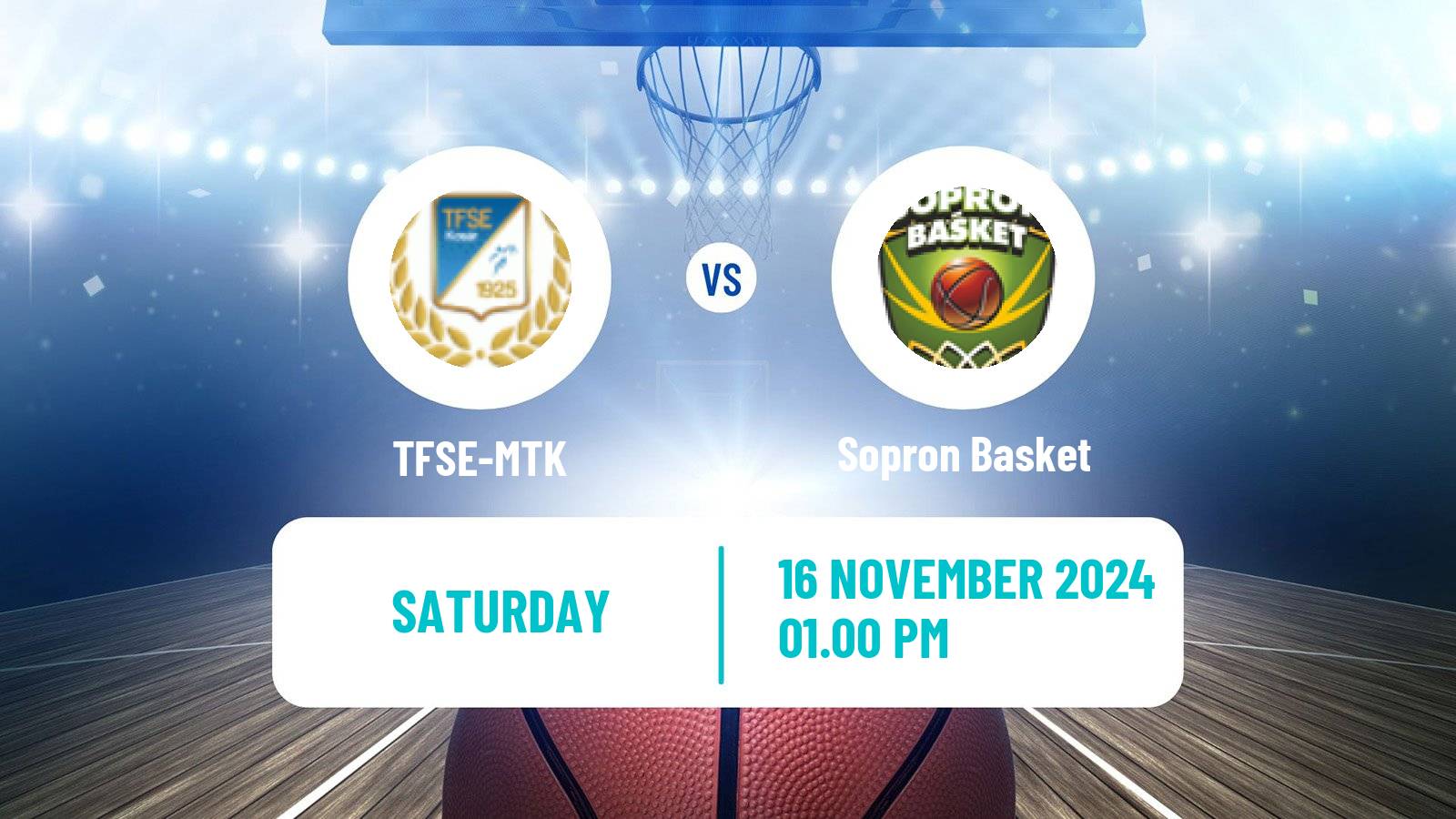 Basketball Hungarian NB I Basketball Women TFSE-MTK - Sopron Basket