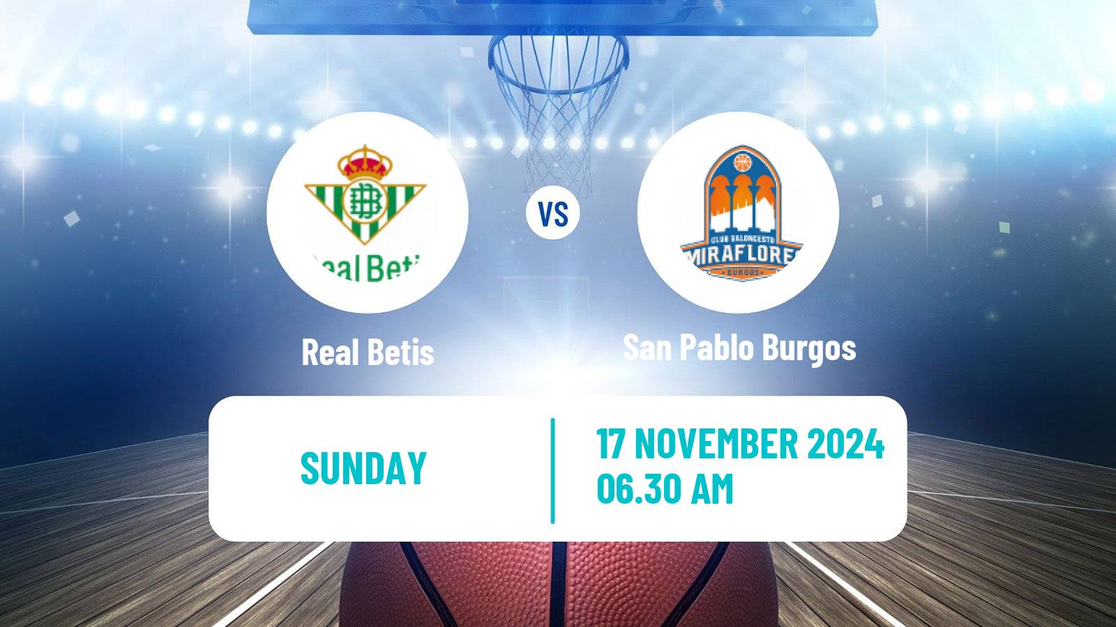 Basketball Spanish LEB Oro Real Betis - San Pablo Burgos