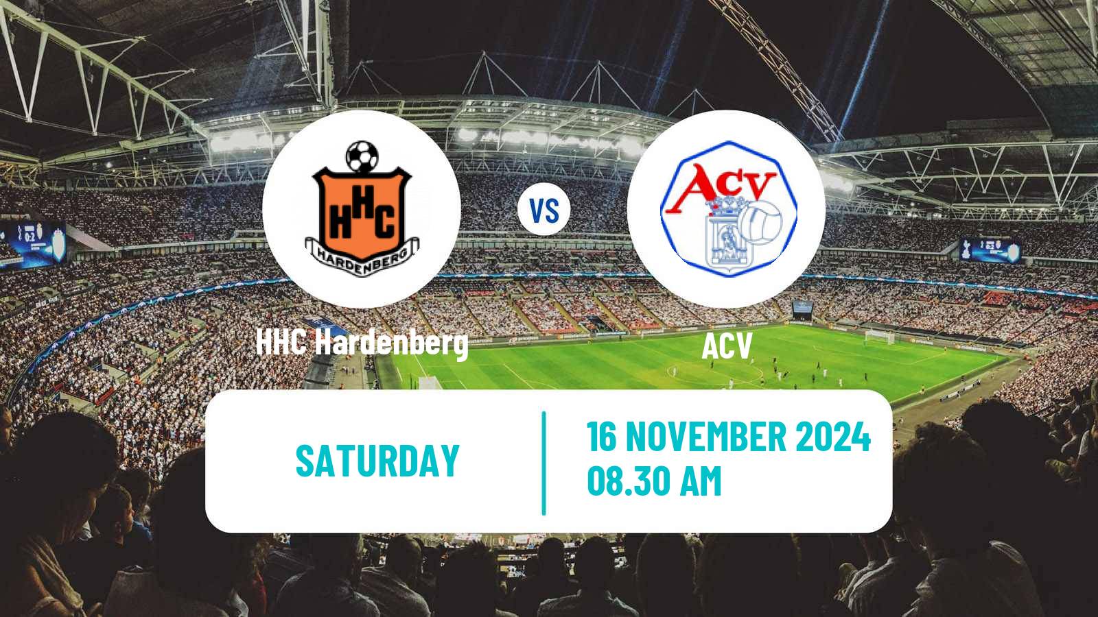 Soccer Dutch Tweede Divisie HHC Hardenberg - ACV