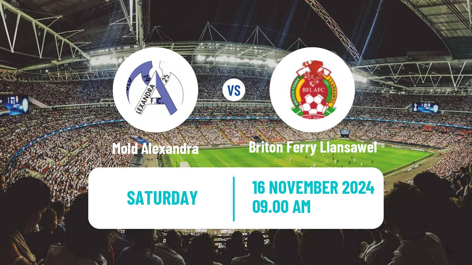 Soccer Welsh FA Cup Mold Alexandra - Briton Ferry Llansawel