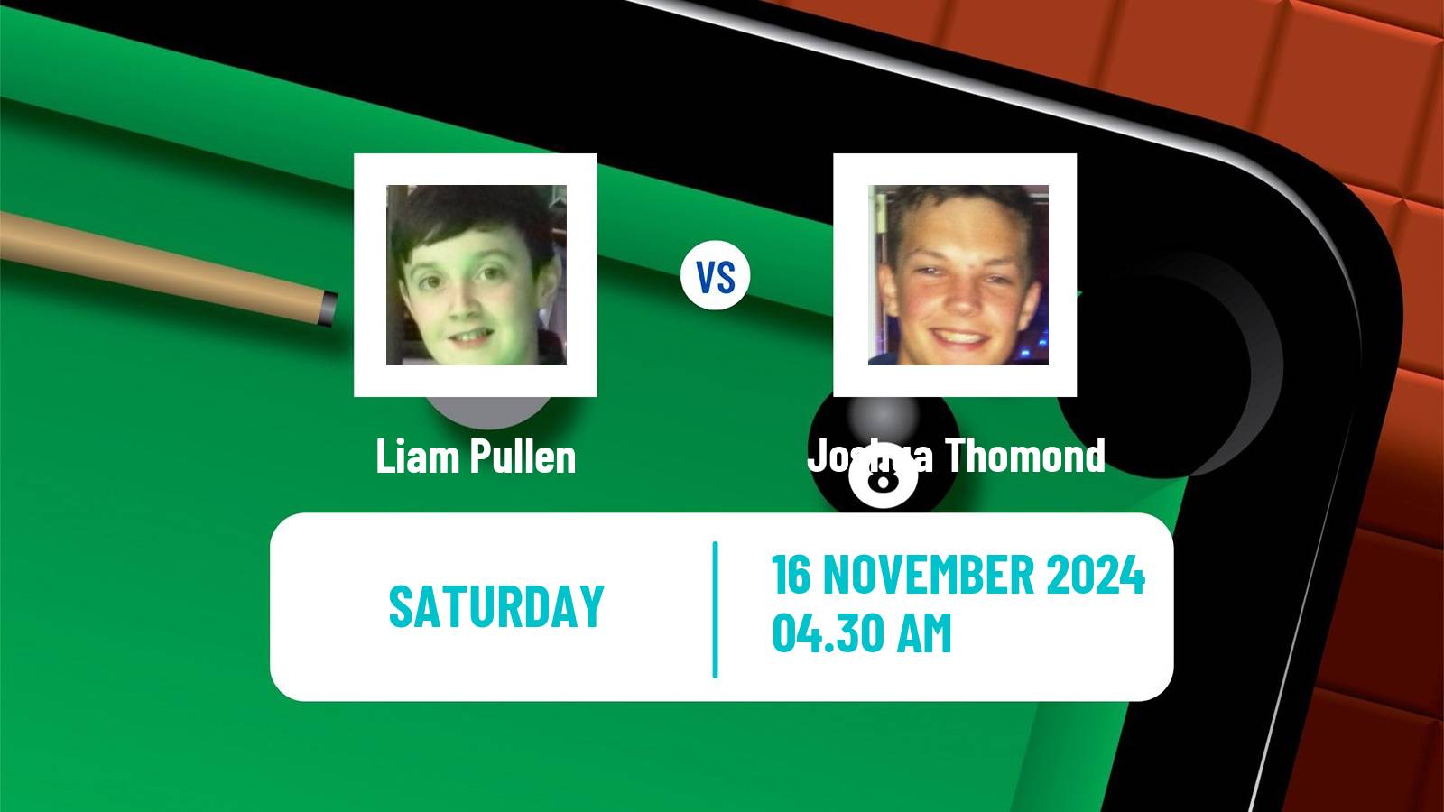 Snooker Uk Championship Liam Pullen - Joshua Thomond