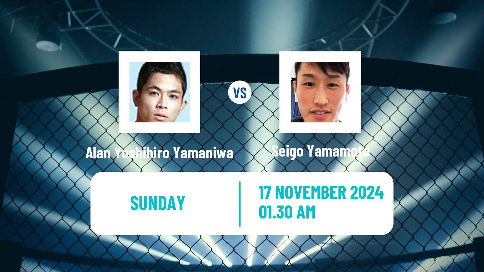 MMA Bantamweight Rizin Men Alan Yoshihiro Yamaniwa - Seigo Yamamoto