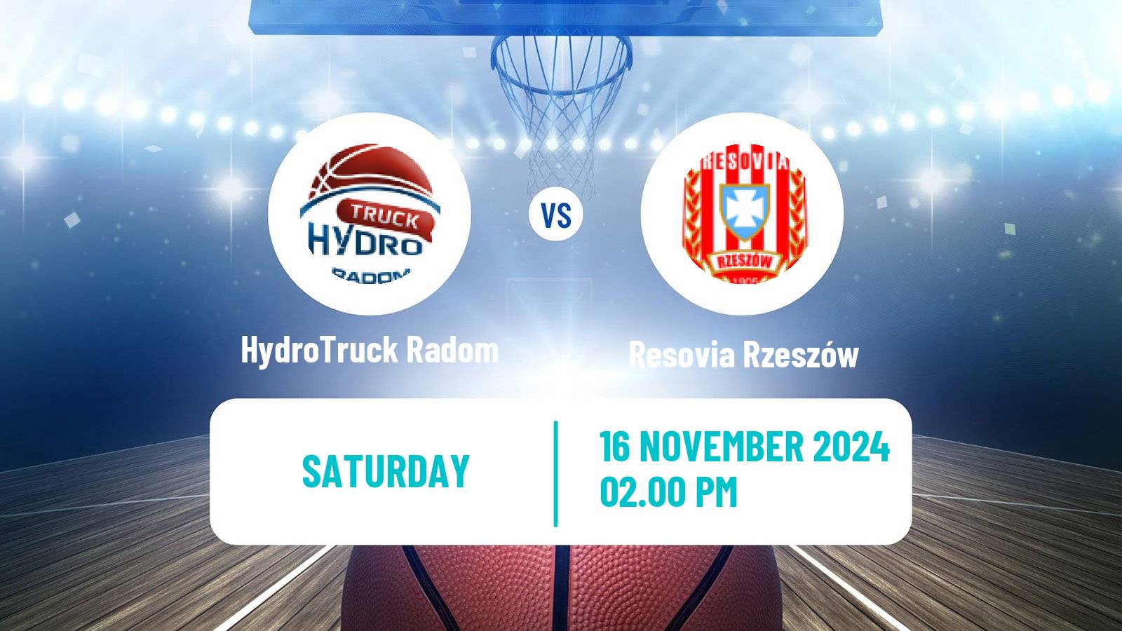 Basketball Polish 1 Liga Basketball HydroTruck Radom - Resovia Rzeszów