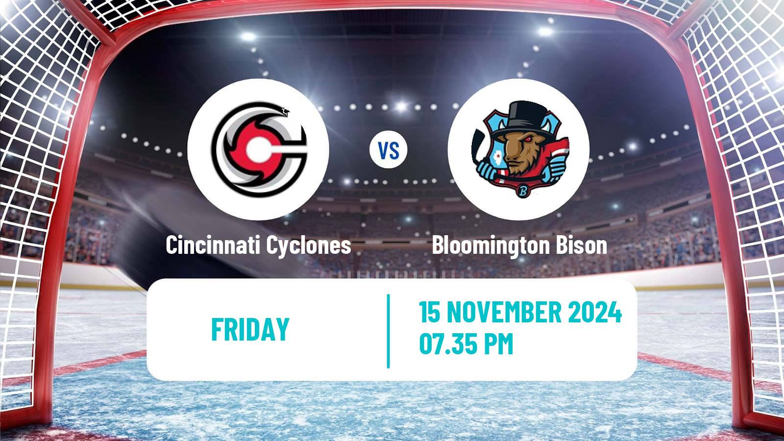 Hockey ECHL Cincinnati Cyclones - Bloomington Bison