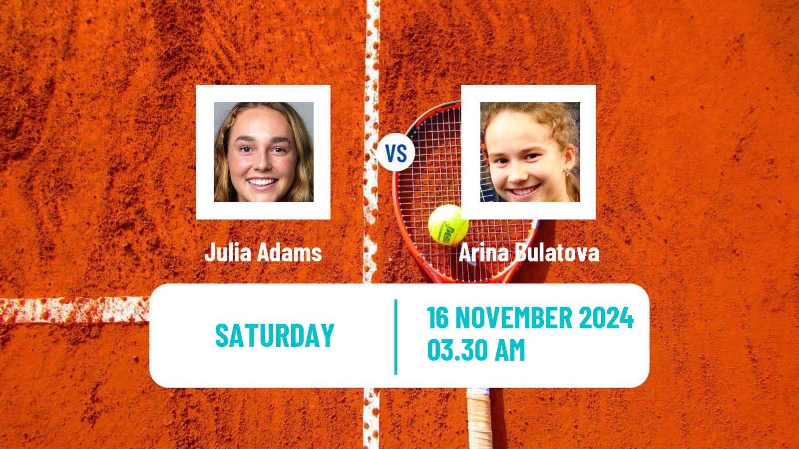 Tennis ITF W15 Monastir 44 Women Julia Adams - Arina Bulatova