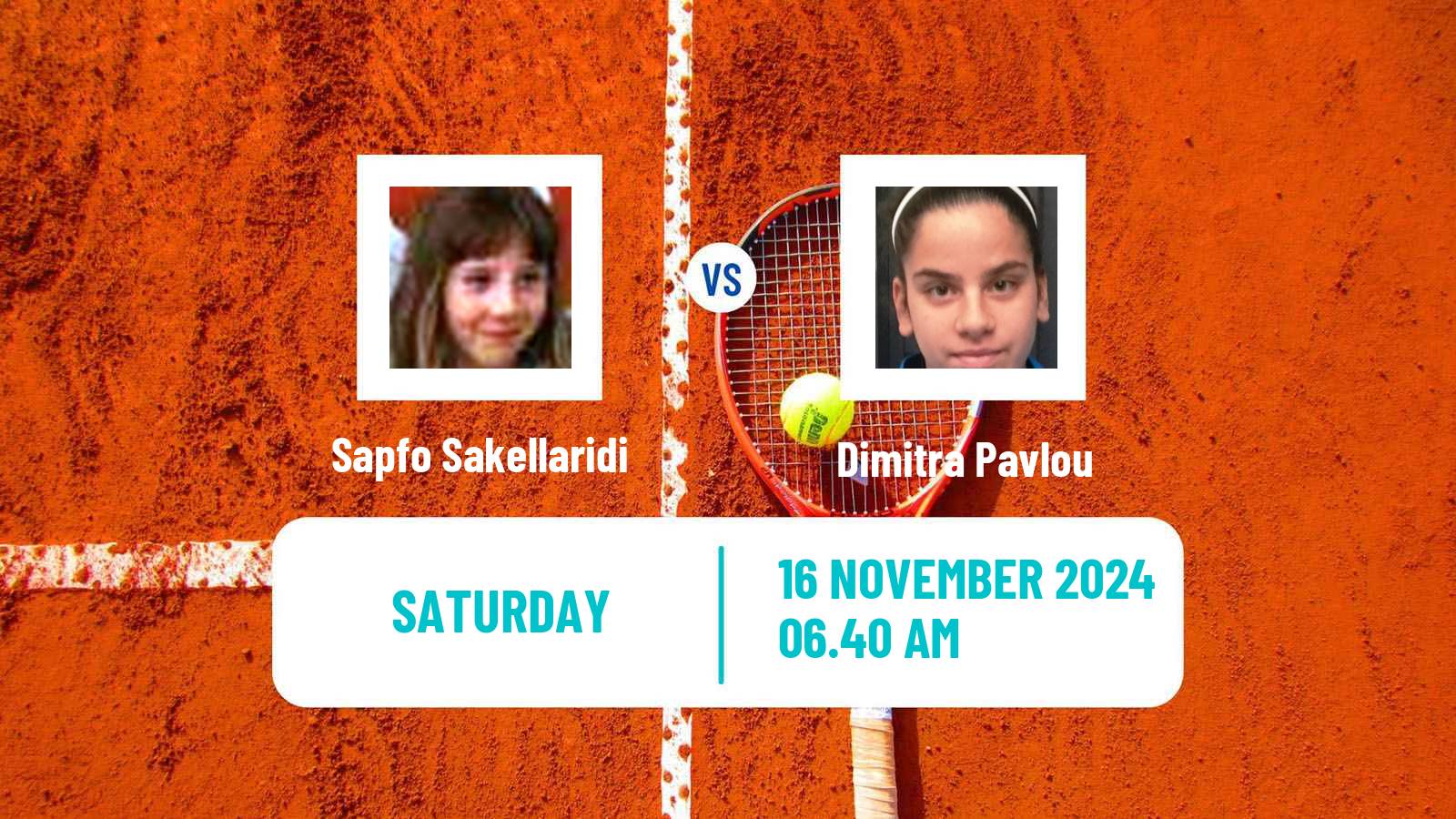 Tennis ITF W15 Heraklion 7 Women Sapfo Sakellaridi - Dimitra Pavlou