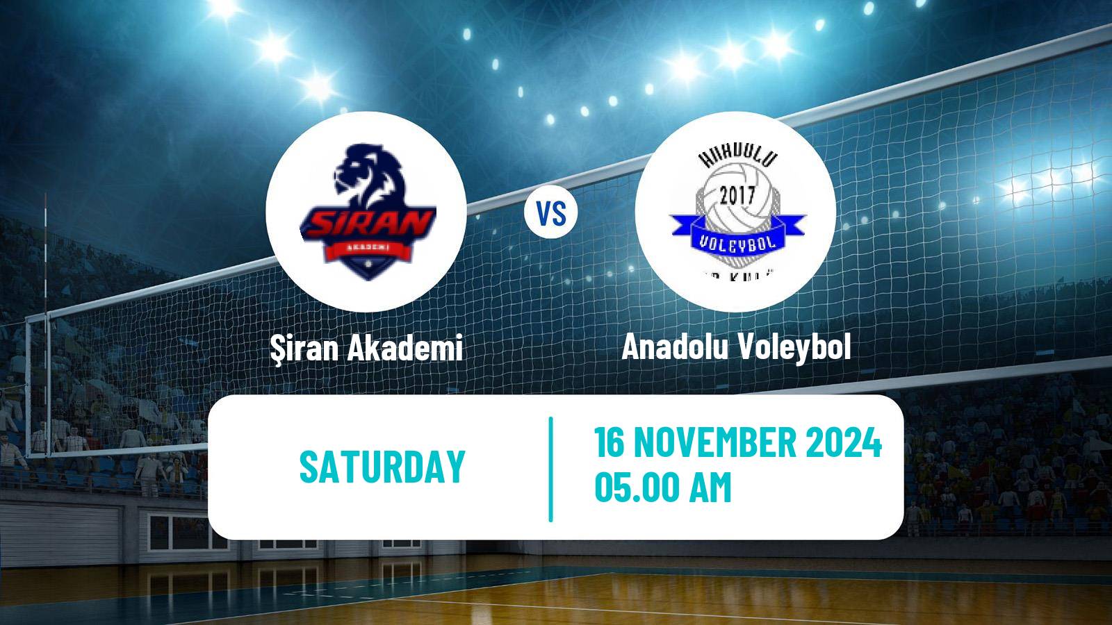 Volleyball Turkish 1 Ligi Volleyball Şiran Akademi - Anadolu Voleybol